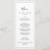 Minimalistisch menu Binddromen (Voorkant)