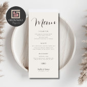 Minimalistisch menu Binddromen