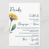 Minimalistisch menu met Drinken voor zwevende riem (Voorkant)