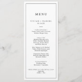 Minimalistisch menu Typografie Weddenschap (Voorkant)