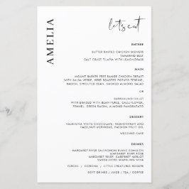 Minimalistisch menu van de Moderne Steekproef met 