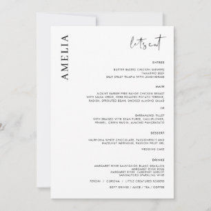 Minimalistisch menu van de Moderne Steekproef met Kaart