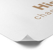 Minimalistisch menu van de officiële bruine bruilo poster (Hoek)