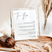 Minimalistisch menu van de verbindingsbalk | Menu  Poster