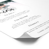 Minimalistisch menu van het kabelbinden van het fo poster (Hoek)