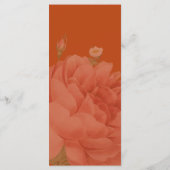 Minimalistisch menu van Terracotta Floral Wedding (Achterkant)