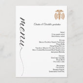 Minimalistisch menu voor het diner van de scriptcu (Voorkant)