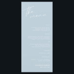 Minimalistisch menu voor het ontvangen van een scr<br><div class="desc">Dit elegante en eenvoudige menu is perfect voor uw trouwreceptie of andere gebeurtenis!</div>