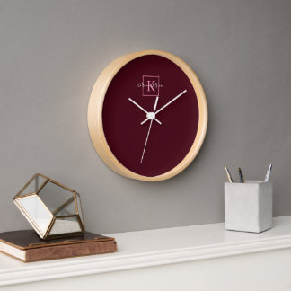 Minimalistisch merk Logo bordeaux roze monogram