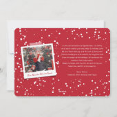 Minimalistisch 'Merry Alles Cutout Modern Foto' Feestdagenkaart (Achterkant)