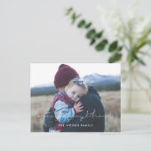 Minimalistisch Merry, alles foto Feestdagenkaart (Staand voorkant)