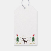 Minimalistisch Merry Christmas Gift Label -  Cadeaulabel (Achterkant)