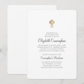 Minimalistisch met Gouden Dwars Kaart (Voorkant / Achterkant)