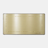 Minimalistisch metallic goud textuur goud lijst bureaumat (Voorkant)