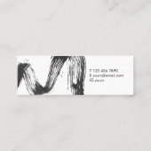 Minimalistisch Meup Artist Mini Visitekaartje (Achterkant)