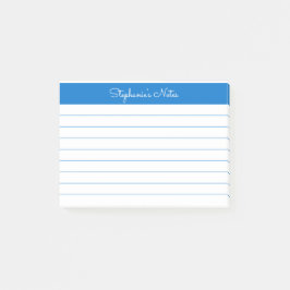 Minimalistisch Middelblauw Aangepast Post-it® Notes