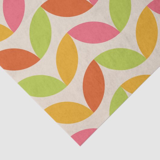 Minimalistisch middelmatig Scandinavisch bladeren  Tissuepapier (Detail)