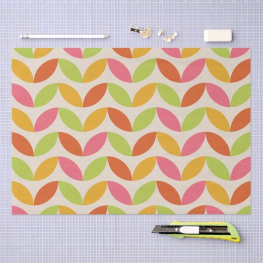 Minimalistisch middelmatig Scandinavisch bladeren Tissuepapier (Craft)