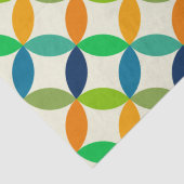 Minimalistisch midden eeuw geometrisch cirkelenpat tissuepapier (Detail)