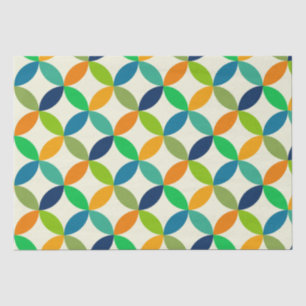 Minimalistisch midden eeuw geometrisch cirkelenpat tissuepapier