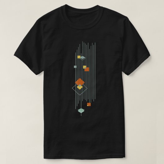 Minimalistisch midden eeuw modern Abstract patroon T-shirt (Design voorkant)