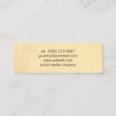 Minimalistisch Mini Visitekaartje (Achterkant)