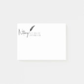 Minimalistisch minimalistisch, eenvoudig geluid post-it® notes (Voorkant)