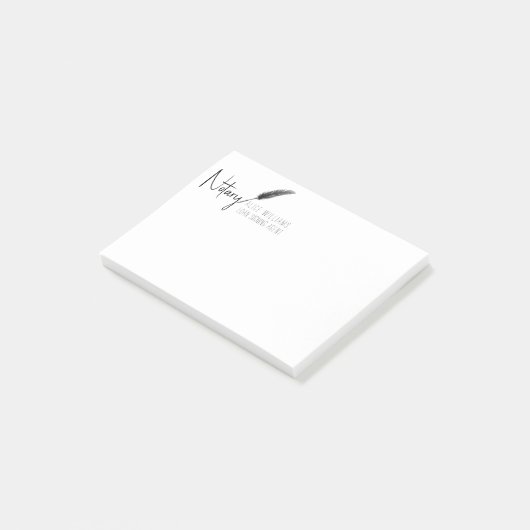Minimalistisch minimalistisch, eenvoudig geluid post-it® notes (Schuin)