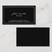 Minimalistisch minimalistisch voor het wassen van  visitekaartje (Voorkant / Achterkant)