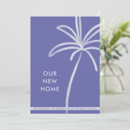 Minimalistisch minimalistisch winkelpalm aankondiging (Staand voorkant)