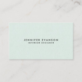 Minimalistisch Mint Green Modern en Professional Visitekaartje