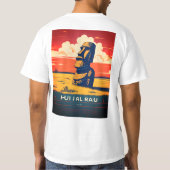 Minimalistisch Moai T-shirt - Stijlvol Rapa Nui T- (Achterkant)