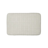 Minimalistisch modcloth-mand, wit, beige badmat (Voorkant)