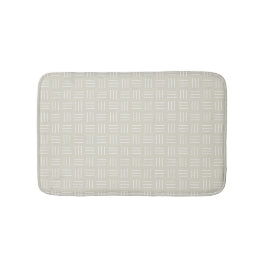 Minimalistisch modcloth-mand, wit, beige badmat