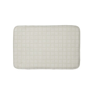 Minimalistisch modcloth-mand, wit, beige badmat
