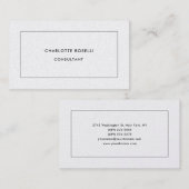 Minimalistisch model professionele moderne vormgev visitekaartje (Voorkant / Achterkant)