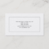 Minimalistisch model professionele moderne vormgev visitekaartje (Achterkant)