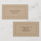 Minimalistisch model professionele moderne vormgev visitekaartje (Voorkant / Achterkant)