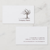 Minimalistisch model voor moderne Zen-visitekaartj Visitekaartje (Voorkant / Achterkant)