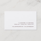 Minimalistisch model voor moderne Zen-visitekaartj Visitekaartje (Achterkant)