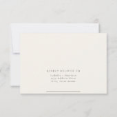 Minimalistisch model voor Waterverf van wilde bloe Kaart (Achterkant)