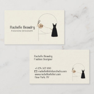 Minimalistisch Modeontwerper Elegant Boetiekmerk Visitekaartje