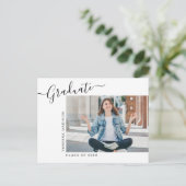 Minimalistisch Modern 1 Aankondiging van het Foto  Briefkaart (Staand voorkant)