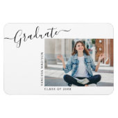 Minimalistisch Modern 1 Aankondiging van het Foto  Magneet (Horizontaal)