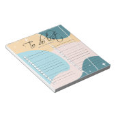 Minimalistisch modern Abstract deegsel om lijst te Notitieblok (Schuin)