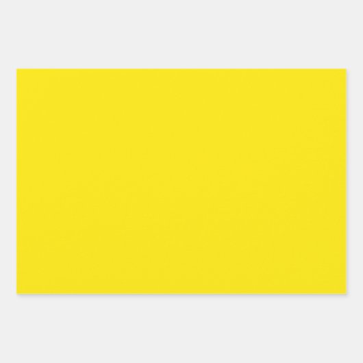 Minimalistisch modern Abstract kanariegeel Inpakpapier Vel (Voorkant 3)