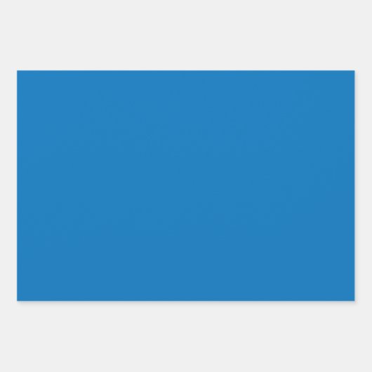 Minimalistisch modern Abstract levendig blauw Inpakpapier Vel (Voorkant 3)