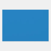 Minimalistisch modern Abstract levendig blauw Inpakpapier Vel (Voorkant)