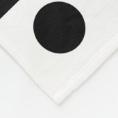 Minimalistisch Modern Abstract Zwart-Wit Eenvoudig Fleece Deken (Hoek)