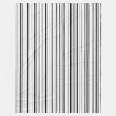 Minimalistisch Modern Abstract Zwart-Wit Eenvoudig Fleece Deken (Voorkant)